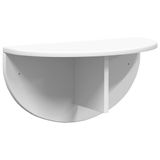 vidaXL Wandplank Muurmontage Wit Bewerkt Hout 48 x 24 x 24 cm
