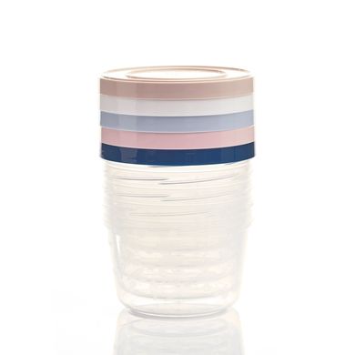 Thermobaby Baby Voedingsbakjes met Deksel - 5 Stuks - Kleurrijk