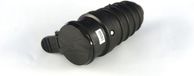 Elgotech Prise en caoutchouc simple 250 V 16 A avec mise à la terre, gris