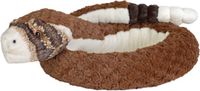 Wild Republic Pluche ratelslang knuffel - 137 cm - bruin