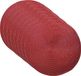 Gerimport Placemat - 12 stuks - metallic rood - 38 cm - rond - jute