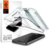 Spigen EZ Fit GLAS.tR iPhone 15 Pro Screen Protector Zwart (2-Pack)