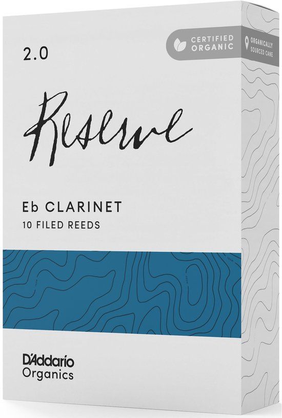 D'Addario Woodwinds Organic Reserve Eb Clarinet Reeds 2.0 (10 stuks)