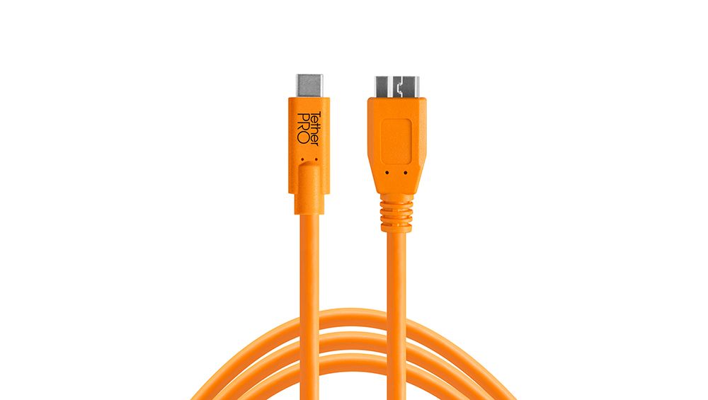 Tether Tools CUC3315-ORG USB 3.2 Gen 1 (3.1 Gen 1) USB A naar Micro-USB B Kabel - 4.6m - Oranje