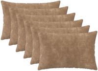 vidaXL - Kussensloop - 6 stuks - HEERLEN - Taupe - 40 x 60 cm - Katoensatijn