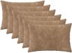 vidaXL - Kussensloop - 6 stuks - HEERLEN - Taupe - 40 x 60 cm - Katoensatijn