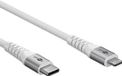 Goobay USB-C naar Lightning Kabel - 60W PD - Soft Nylon Sleeve - 3 meter - Wit