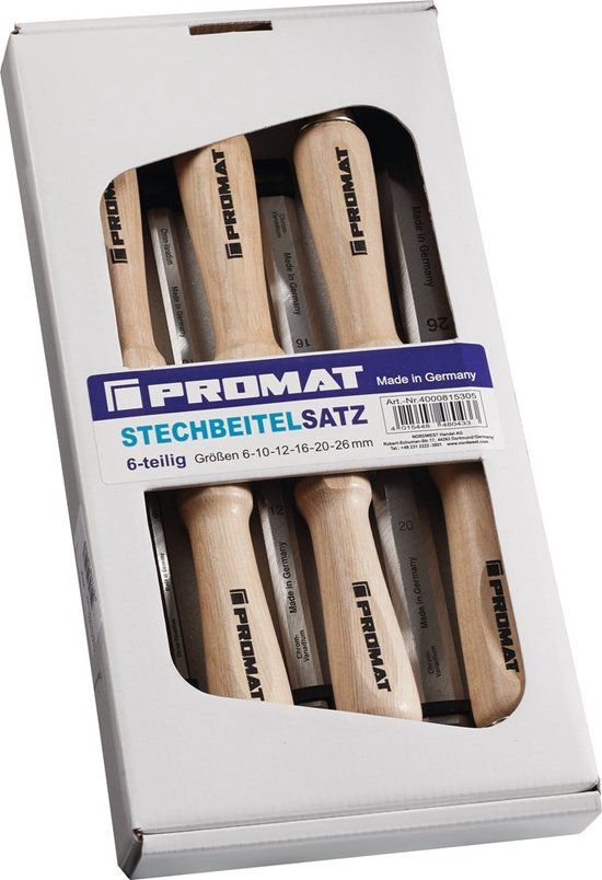 Promat 6-delige steekbeitelset