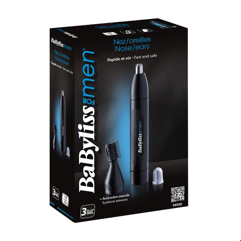 BaByliss E652E Precisietrimmer - Oor & Neus - Zwart