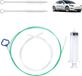 Sans marque Kit de nettoyage pour drain de toit ouvrant – Nettoyeurs de tuyaux de 300 cm de long avec brosses et tuyau d'arrosage
