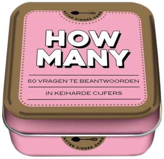 Image Books After dinner games - How Many | Speelkaarten | Nederlands