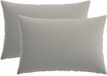 vidaXL Kussen - 2 stuks - HEERLEN - Grijs - 50 x 80 cm - Polyester