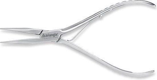 Triangle Professionele Visgratentang - RVS - 16 cm - Rechte Bek