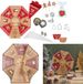 LILY COOK Kerst Bakrad – Draaiend Surprise Wheel voor Bakken & Patisserie – Interactief Keukenaccessoire voor Koekjes, Taarten & Desserts – Kerstdecoratie – Rood/Bruin