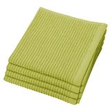 Now Designs Ripple Vaatdoek, set van 4, groen (Cactus Green)