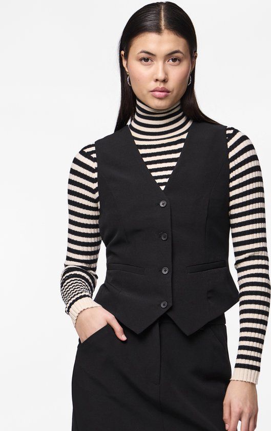 Pieces Gilet Pcbozzy Vest Noos Exp Bc - Black - S