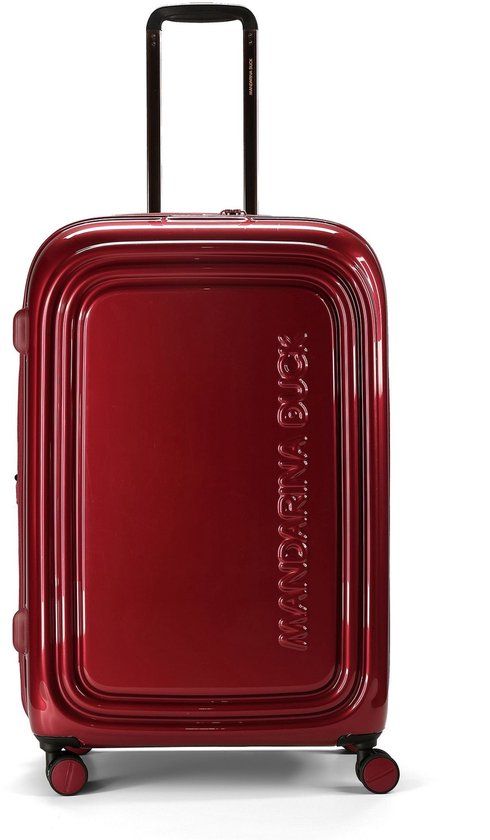 MANDARINA DUCK Logoduck + Metal Trolley Red Metal donkerrood 70cm