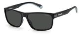 Polaroid PLD 2121/S 08A M9 58 Black Grey Sunglasses