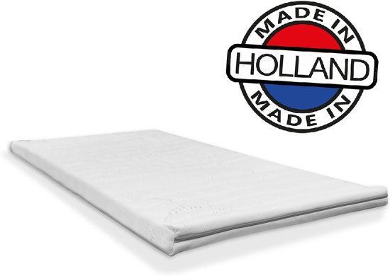 SleepTech 160x200 Topper - Dekmatras Nasa traagschuim - Wit