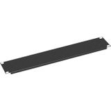 Value 26.99.0299 19 inch netwerkkastafdekplaat zwart (RAL 9005)
