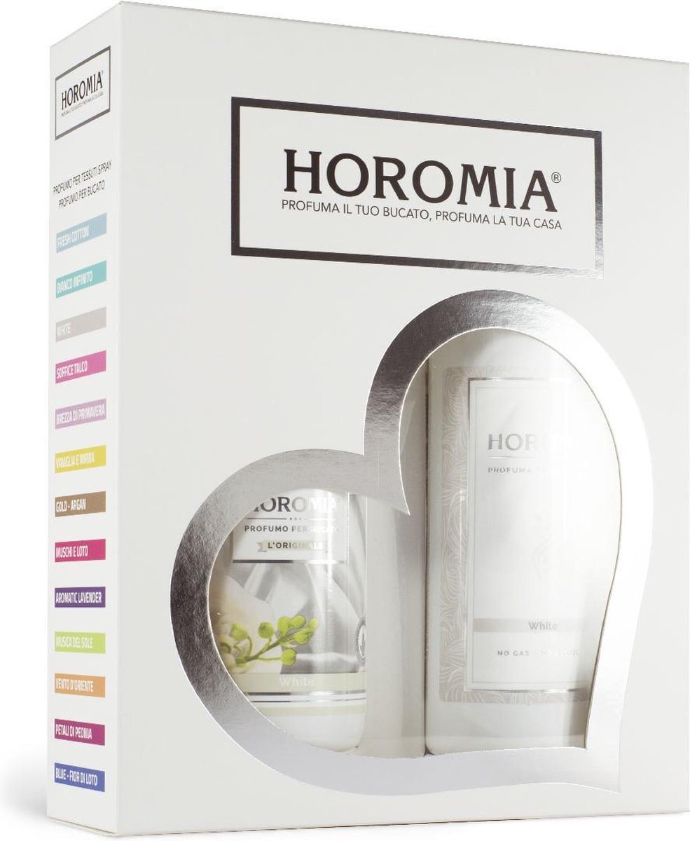 Horomia Wasparfum en textielspray geschenkset |White