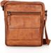 Spikes & Sparrow Sac bandoulière en cuir Jason Brandy Cognac