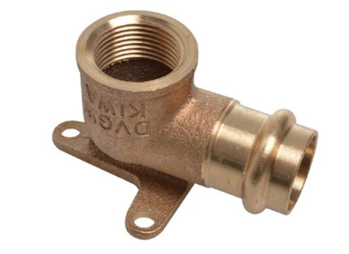 Kirchhoff Rood Messing Muurplaat 22mm x 3/4" IT 1 Socket