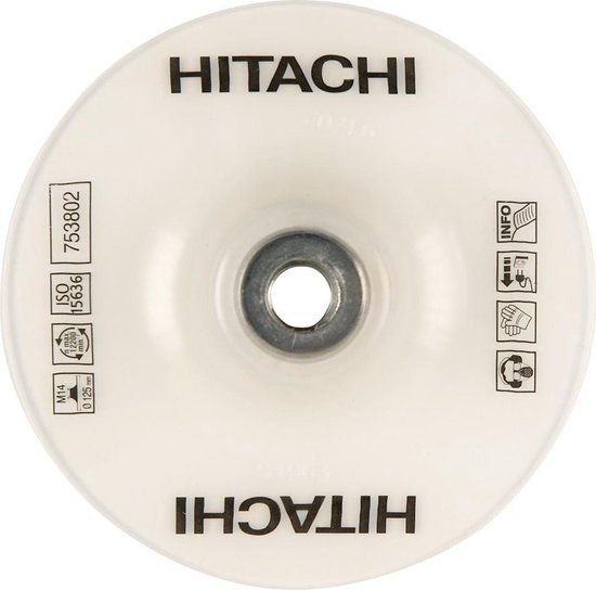 HiKOKI 753802 Steunschijf voor fiberschijf - Middelhard - 125mm - M14