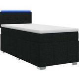 Maison Exclusive - Boxspringbed met matras, noir, 100 x 200 cm, rembourré