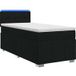 Maison Exclusive - Boxspringbed met matras, noir, 100 x 200 cm, rembourré