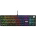 MSI Forge GK320 FR mechanisch gamingtoetsenbord – AZERTY, verwisselbare rode schakelaars (lineair), magnetisch deksel, ergonomische toetsen, RGB-led, USB 2.0 – volledige grootte