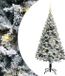 vidaXL Kunstkerstboom met 150 LED Wit 150 cm PVC en Staal en Kunststof