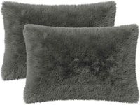vidaXL - Kussensloop - 2 stuks - HEERLEN - Lichtgrijs - 50 x 75 cm - PV Fleece
