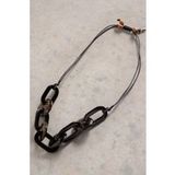 White Stuff Ivy Chain Necklace Black Multi