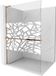 Mexen Kioto+ L paroi de douche met plank Walk-in 90 x 200 cm, blanc à motifs, or rose