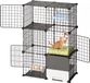 VEVOR Kattenkooi, 3-Laags Kattenren, Zwart