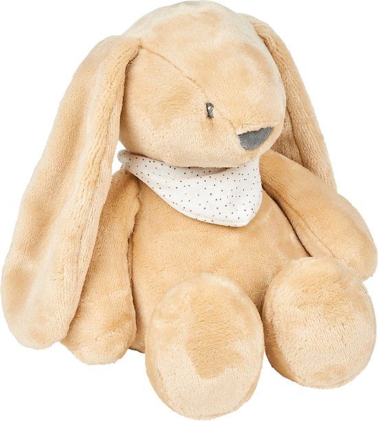 Nattou Sleepy Konijn Knuffel met Nachtlamp - Lichtbruin - 30cm