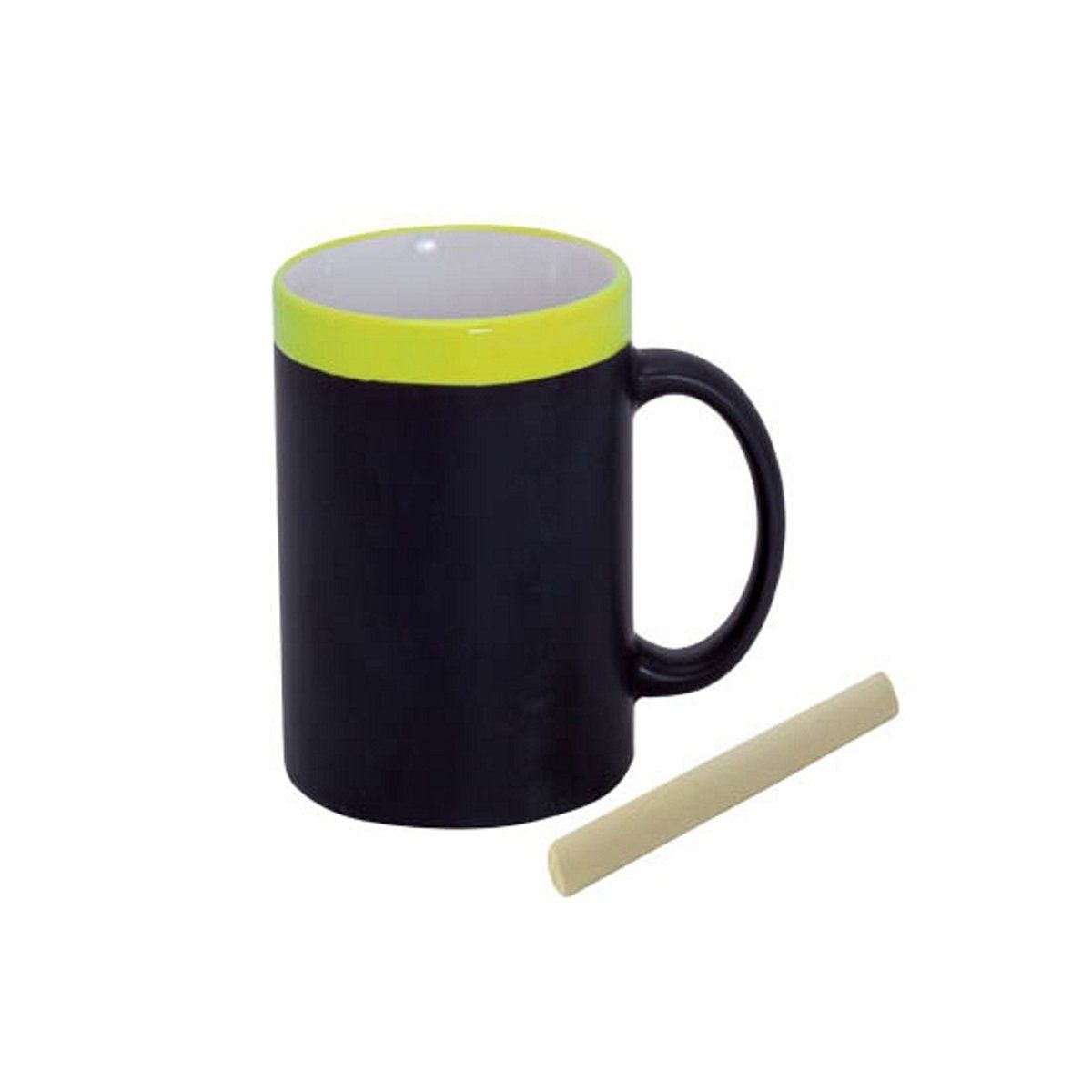 123 Kado Koffiemok Krijt Mok Geel - 8718758768883