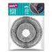 York Prestige York Vervanging voor draaibare mop ROLL&UP klittenbandwisserhoes, grijs en roze, microvezel-wisserkop