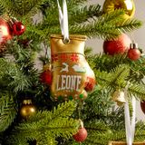 LEONE 1947 Kleine decoratieve bokshandschoen voor de kerstboom, kerstdecoratie, uniseks, volwassenen, goud, eenheidsmaat