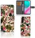 B2Ctelecom Book Case voor Samsung Galaxy M54 Hoesje Flowers