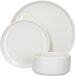 Mikasa Camberlie Service, 12 Delig, Porselein, Blanc