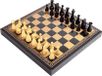 Italfama jeu d'échecs, design moderne, avec échiquier en éco-cuir, 48x48 cm, incluant dames et backgammon