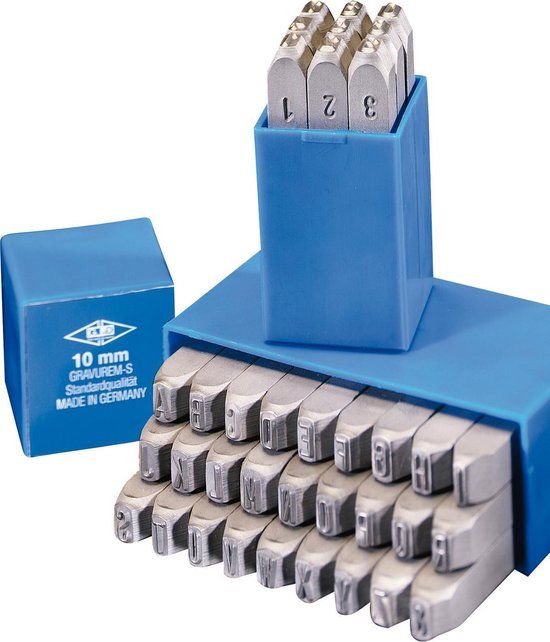 Gravurem Slagcijfers 2mm | 9-delig | 4021878000202