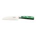 Rockingham Forge Sunrise Collection 5" Santoku mes, roestvrij staal met hars handvat, smaragdgroen