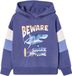 Vertbaudet Sweater met capuchon met print leiblauw