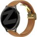 Levowatch Bracelet cuir 'D-Type' Eve (thé au lait)