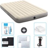 Intex Luchtbed - 2-Persoons - 152 x 203 x 25 cm - Beige