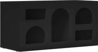vidaXL TV-kast, zwart, 80 x 35 x 40 cm, bewerkt hout