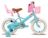 Princess Vélo enfant 14 pouces avec stabilisateurs et panier, bleu